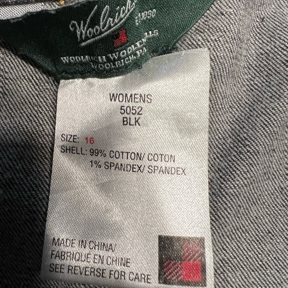 Woolrich Vintage Black Denim Skirt Women's Size 16 EUC - Picture 5 of 7